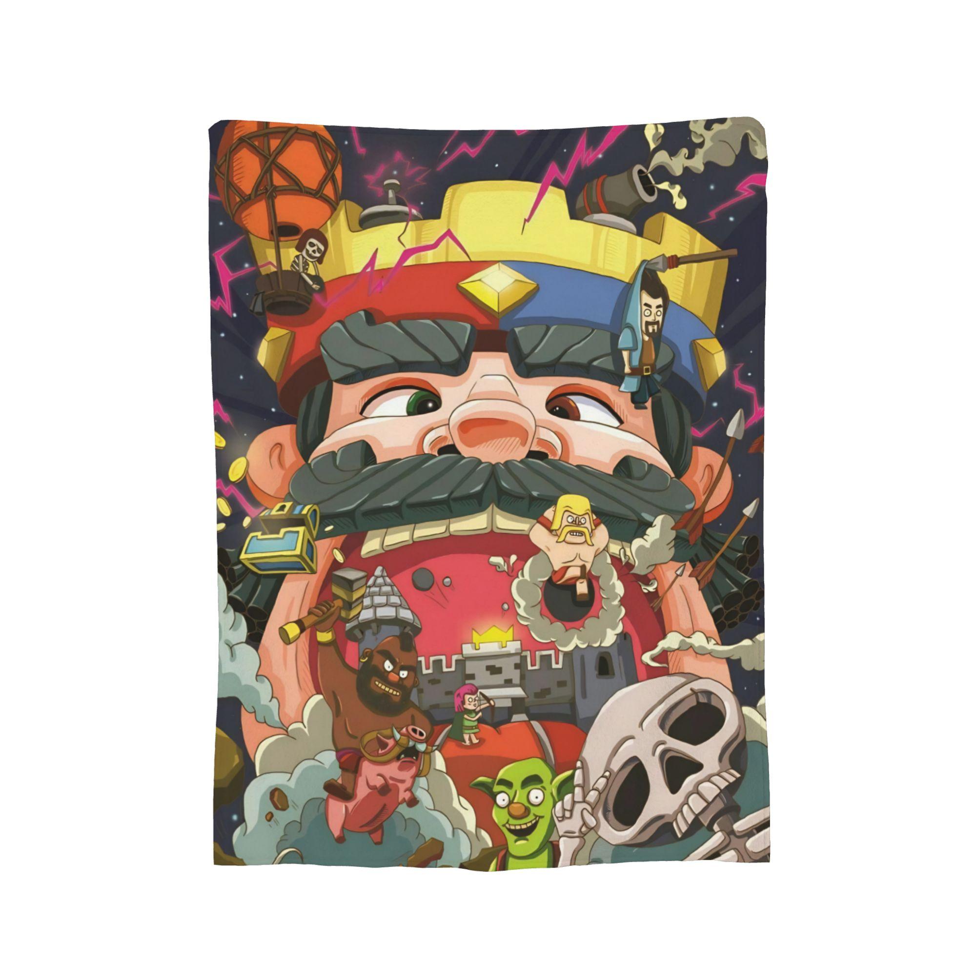 

Clash Royale Пледы с гоблинами Флисовые Весна Осень Многофункциональные Мягкие пледы для кровати Офиса Одеяло 30x40in