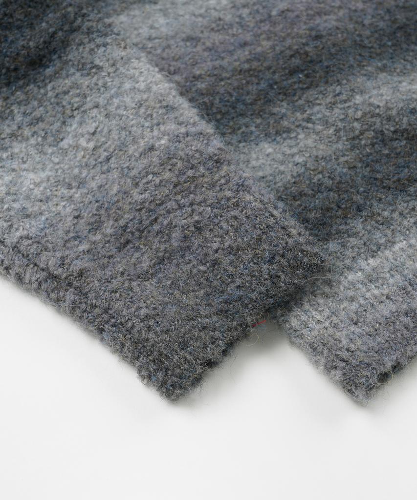 FRIZMWORKS Gradation Boucle Knit _ Gray