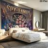 Arazzo da Parete Spy Family Appeso Estetico alla Parete Coperta in Tessuto Stampato Arazzi Decorativi per Camera da Letto Soggiorno Arredamento Casa