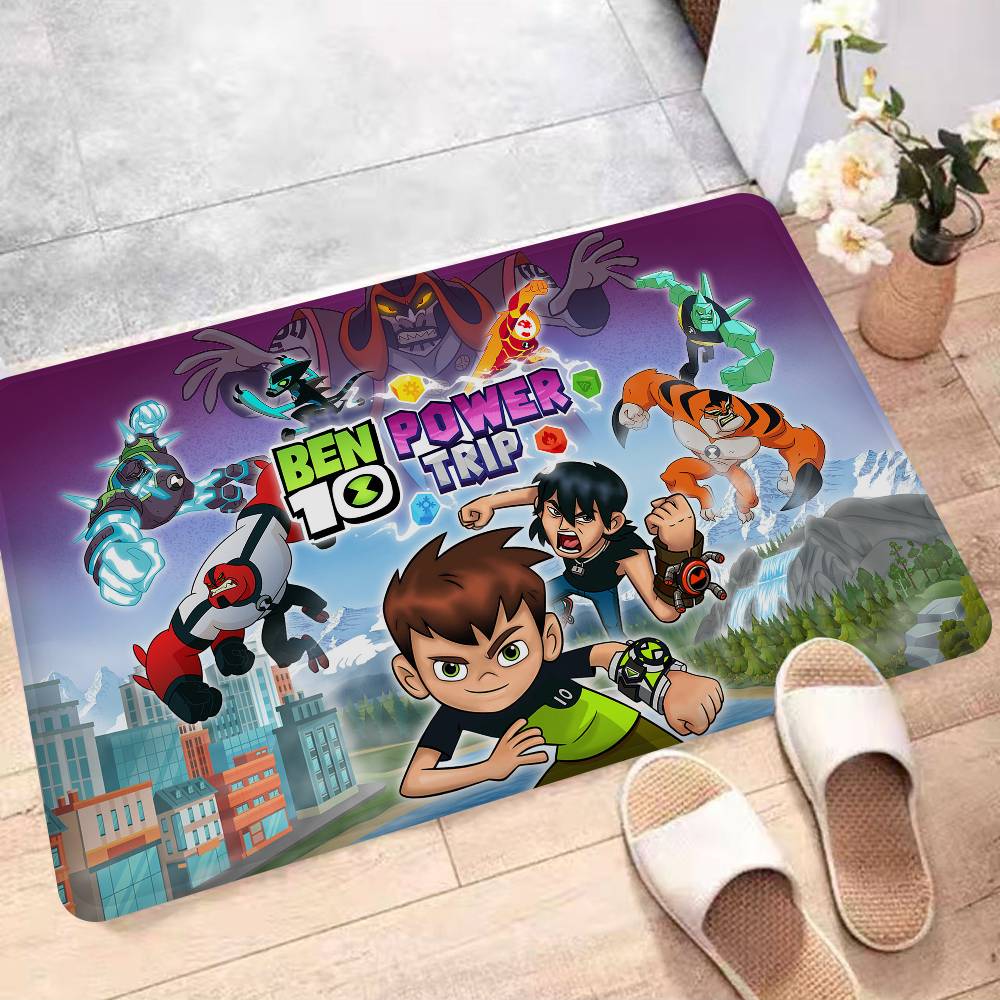 Cartoon B-Ben 10 Fußmatte Nordischer Stil Schlafzimmer Wohnzimmer Fußmatte Zuhause Balkon Rutschfest Alfombra