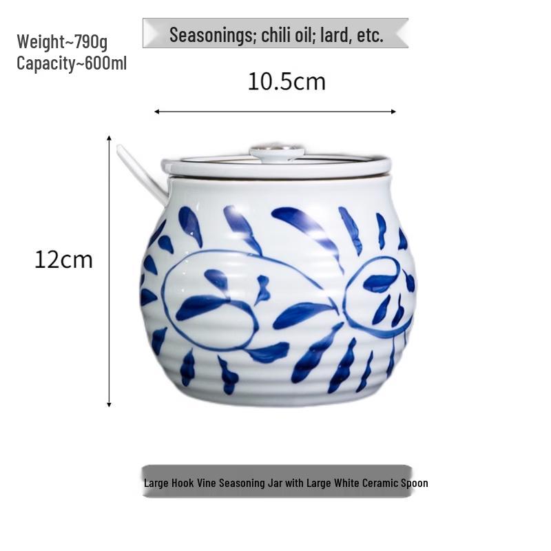 Ceramic Condiment Storage Jar