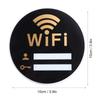 WIFI Sign Mirror Wall Stickers 3D Acrylic Rewritable Handwriting Account and Password For Public Shope Signage Decorate