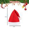 Classic Santa Cap, Unisex Christmas Cap for Adults and Kids, Comfortable Soft Red and White Hat, Free Size, Holiday Party Decorations
