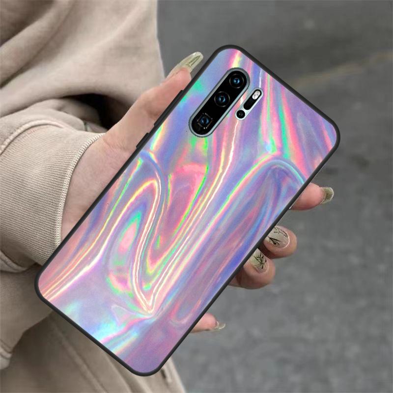 Rainbow Holographic Iridescence Case For Huawei Nova 3i 7i 8i 11i Y60 Y70 Y90 Y61 Y91 10 9 SE 11 Pro P20 P40 P30 Lite Cover