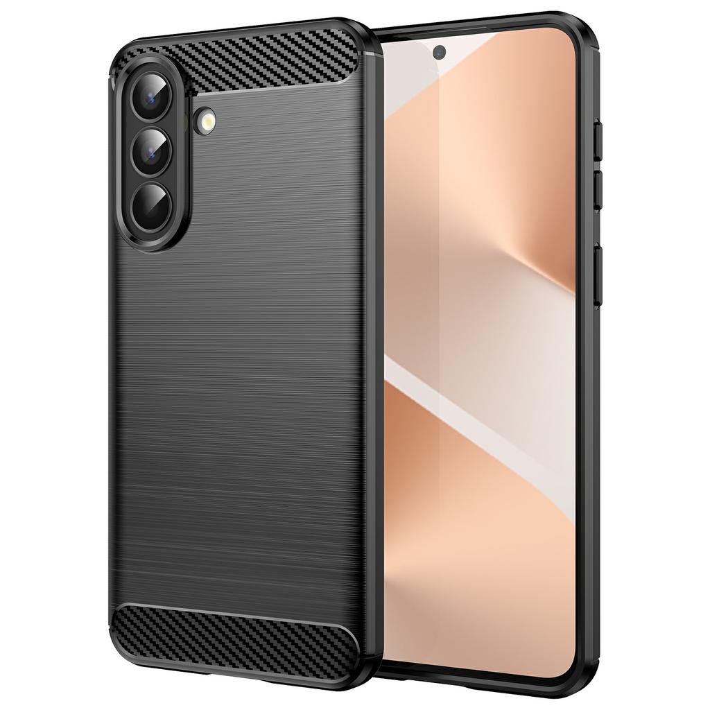 For Samsung Galaxy A57 5G Case Protective Phone Cover Carbon Fiber Texture Brushed
