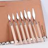 1set Stainless Steel Buttercream Spatula Cake Creamer Pastry Tools Oil Painting Tinting Spatula Kitchen Accessories