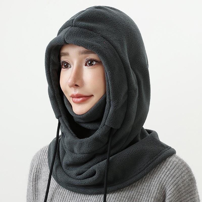 New Fashion Warm Cap Winter Men Women Hat Waterproof Thermal Polar Fleece Balaclava Hat Hooded Neck Warmer Hike Cycling Cap