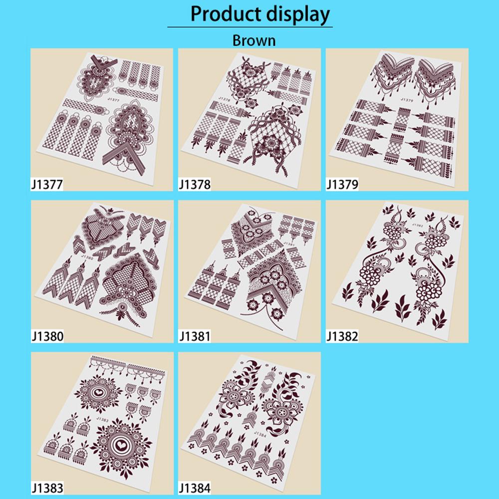 Temporary Tattoos Henna Tattoo For Fashion Accessory Women Hand And Foot Decor