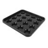 Pool Ball Carrying Tray for 16 Balls Plastic Billiard Ball Storage Tray Holder for Snooker Billiard Pool Table Black
