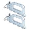 2 Pcs L Track Double Stud Tie Down Fitting with O Rings Carbon Steel for Truck Bed Cargo Control Pickup RV ATV