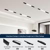 Recessed Magnetic Track Light: Concealed Linear Spotlight for Living Rooms, Bedrooms, Hallways & Household Surfaces