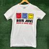 Bon Jovi White T-Shirt Size Small