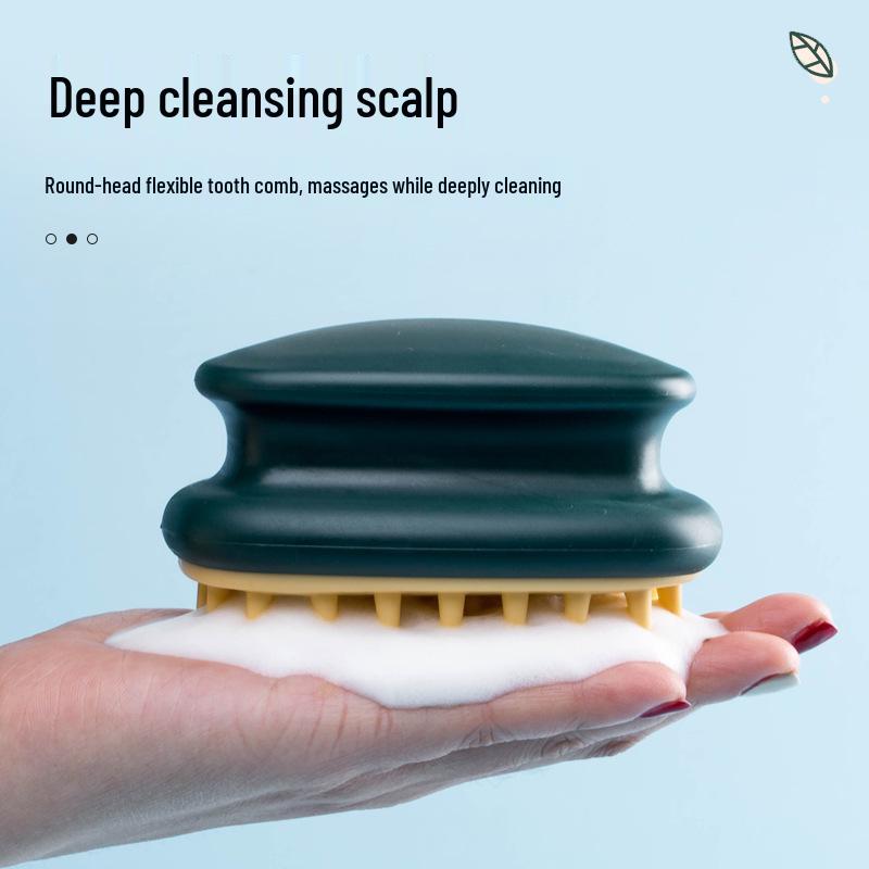 Silicone Scalp Massage Shampoo Brush - Relieves Itch, Promotes Healthy Hair.