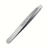 Stainless Steel Tweezers for Precision Hair Removal - Unscented Beard and Mustache Trimming Tool with Zero Gap & 110 °   Angled