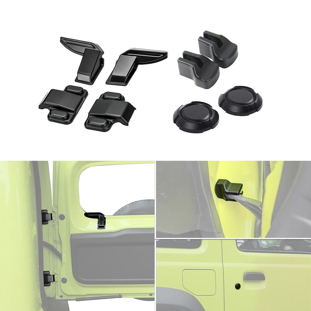 Car Door Limiter Keyhole Cover Trim Tailgate Screw Heating Wire Protector for Suzuki Jimny JB64 JB74 2019-2026 Parts Accessories
