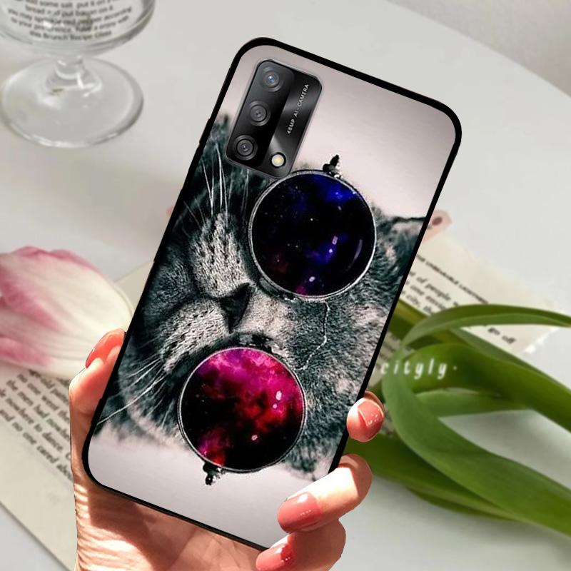 Für Oppo A74 4G Hülle CHP2219 Stoßfest Farbe Lackiert Matt Weiches TPU Silikon Handyhülle Für OPPO F19 Bumper CPH2219 Fundas