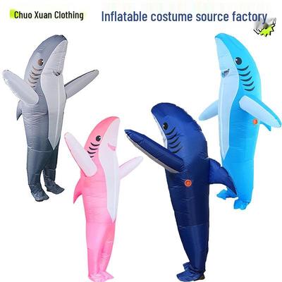 Aufblasbare Meeresmaskottchen für Halloween: Delphin & Hai Kostüm für Cosplay und Festivals