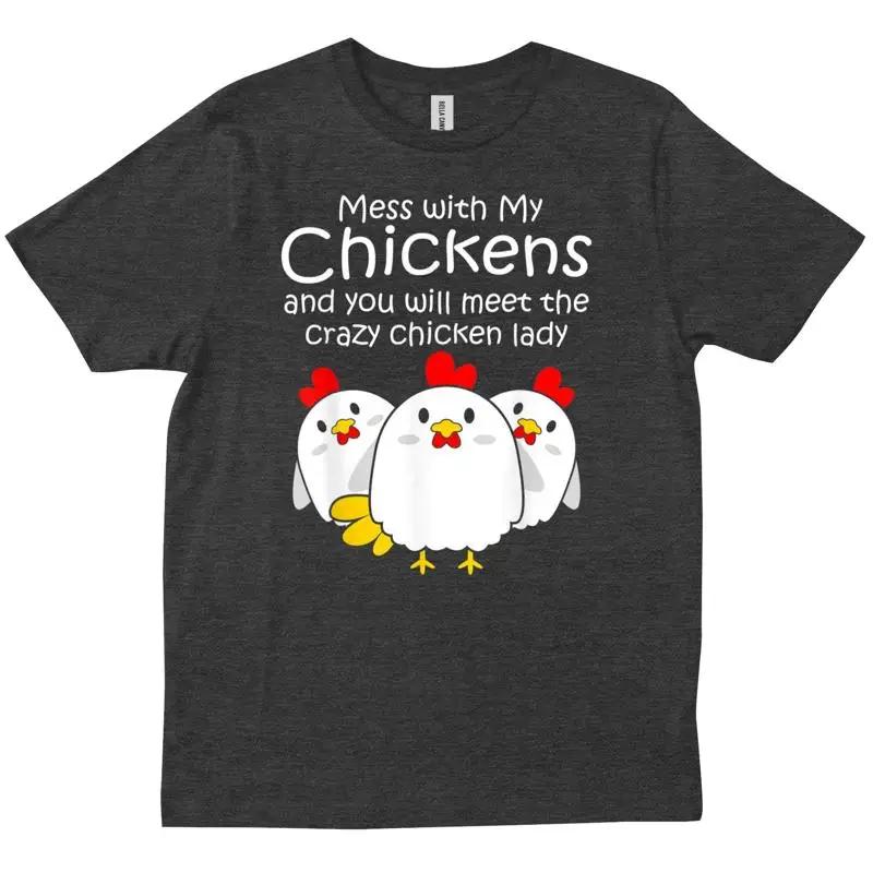 Backyard Crazy Chicken Lady Unisexs Farmer T Shirt