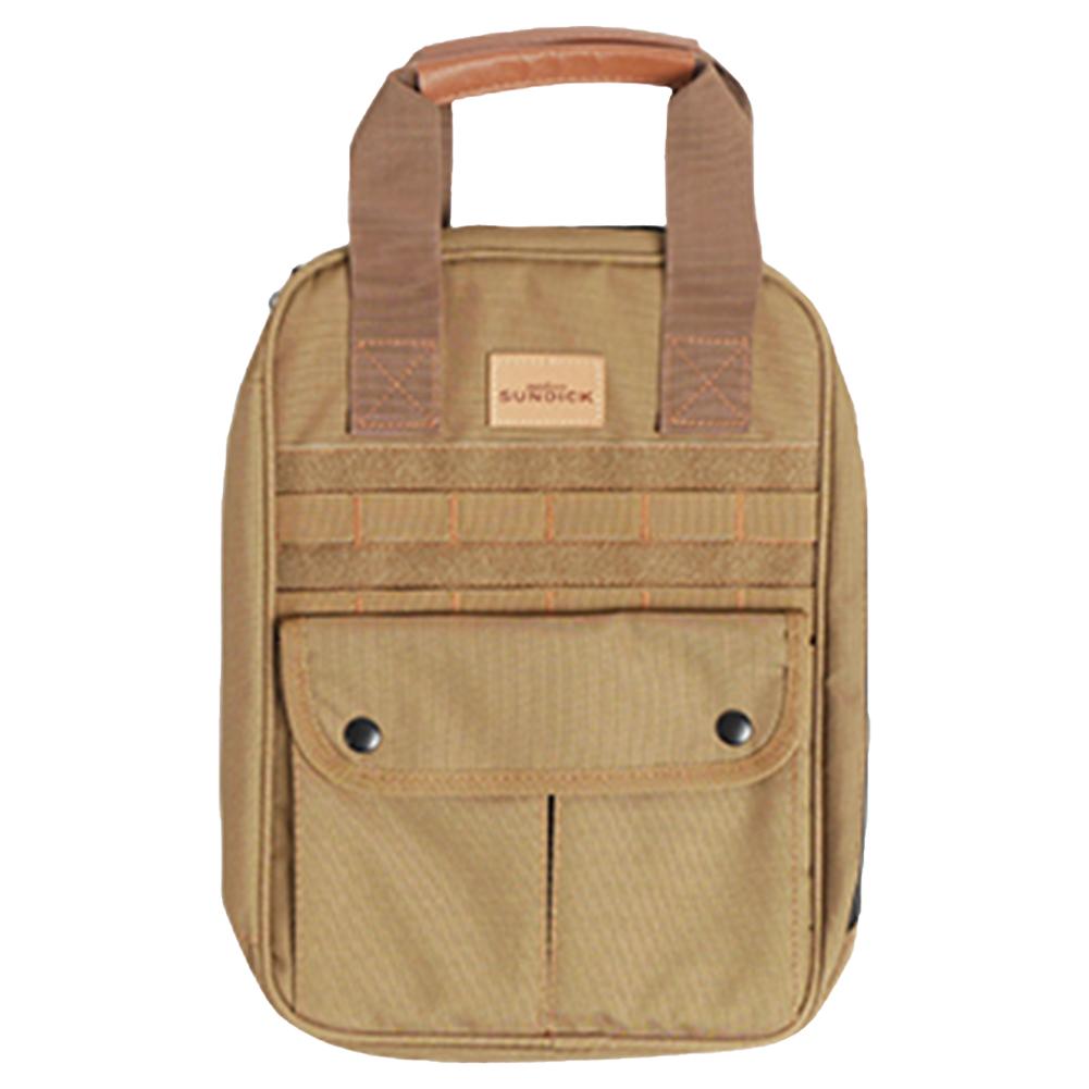 

Camping Cooking Utensils Set Bag with Handle Camping Travel Cookware Organizer Bag for Knife Fork Spoon for BBQ Camping Travel темно-коричневого