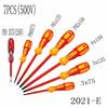 Electrician Insulated Screwdriver Set with Voltage Tester - Phillips & Flathead Tools