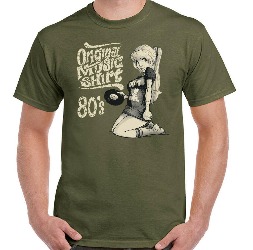 26 Vinyl Record T-Shirt Turntable Original Music Mens Funny Retro 80 s Dance Top DJ Unisex T-Shirt L