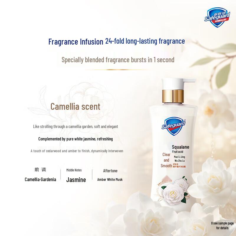 Safeguard Gentle Camellia Scent Shower Gel