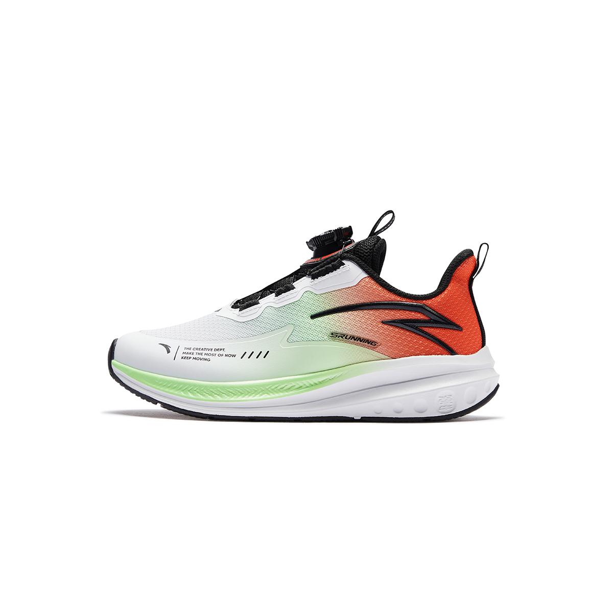 

Anta Kids Fabric Moisture Wicking Breathable Low Top Running Shoes Kids sneaker White Flame-Orange-Red New-Fluorescent-Light-Green 312445518U-1 33