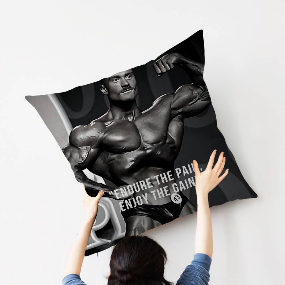 Fitness Motivation Pillow Cover for Bedroom Room and Living Room Sofa Decorative Cushion Cover