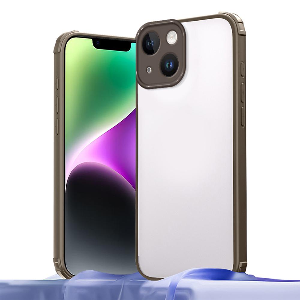 For iPhone 14 Case Reinforced Corner Shockproof TPU + Acrylic Phone Cover