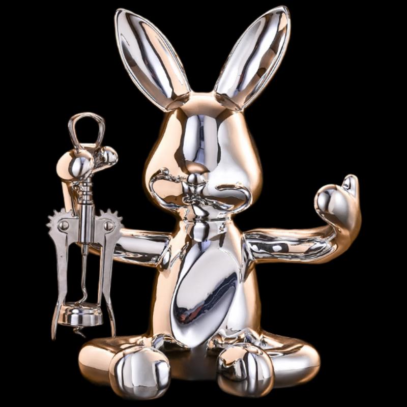 Rabbit Wine Rack & Bottle Opener