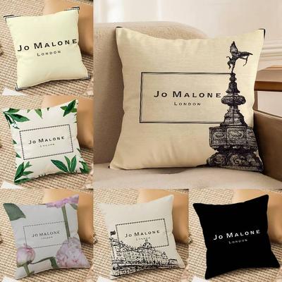 Luxury Fragrance Jo Malone London-L Pillow Case Silky Elegant Comfort Sofa Bed Invisible Zipper Beach Pillowcase