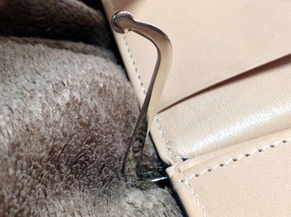 Saint Mode Cordovan (Horse Butt Leather) and Genuine Tan Leather Money Clip with Coin Purse (Chocolate and Gold Brown)