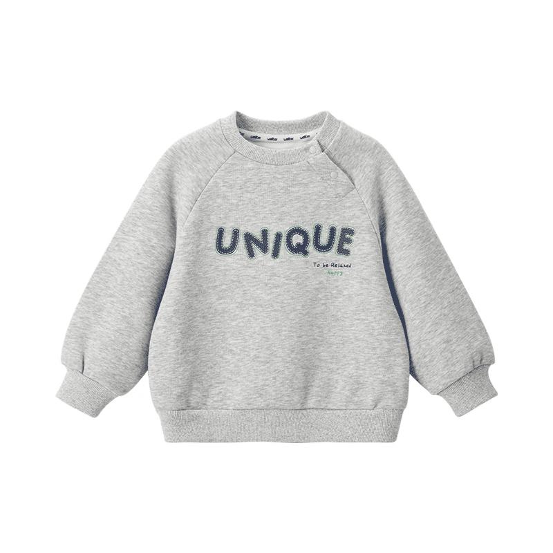 

WELLBER Kids Letter Print Raglan Sweatshirt 110