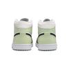 Jordan Air Jordan 1 Mid Leather Slip Resistant Abrasion Resistant High top Vintage Basketball Shoes Women's Green BQ6472-115(Team24-)