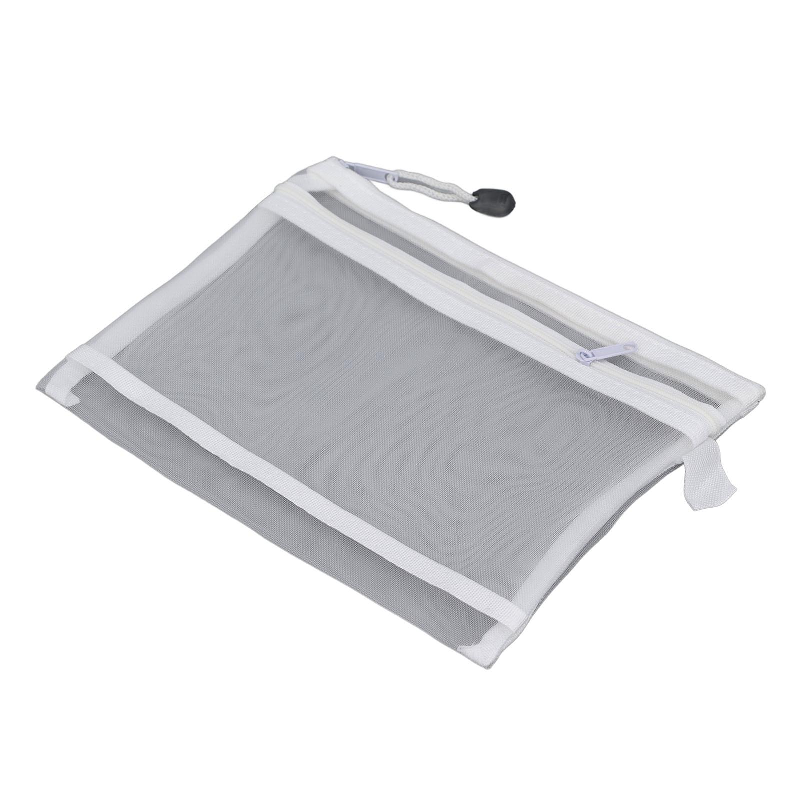 10 шт сетчатый мешочек на молнии двухслойный размер А5 водонепроницаемый нейлоновый сетчатый мешочек на молнии серый белый 1529₽