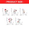 5Pcs Miniature Resin Snowman Figurine Festival Ornament Christmas Tree Decoration For Tabletop Mantels Wreath Display Y5GB