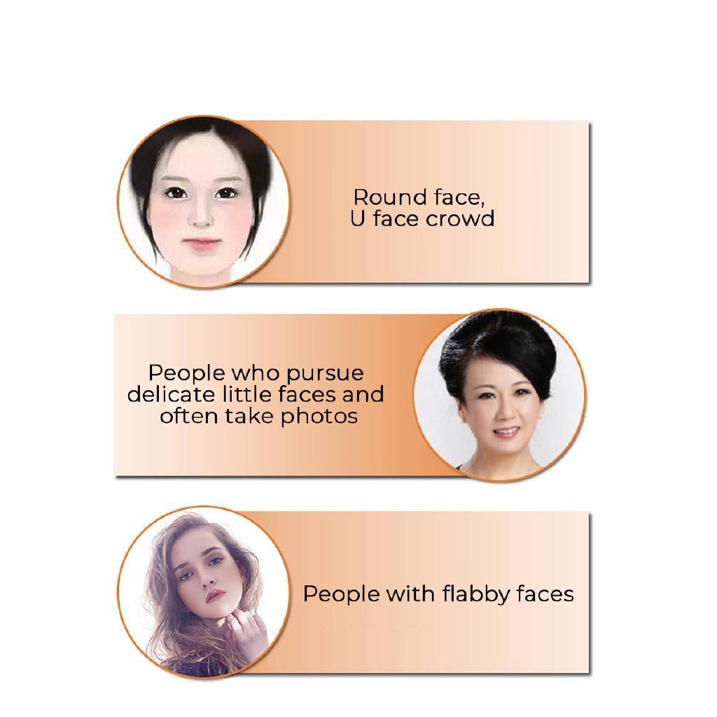 235×65×15mm V Face Slimming Exerciser Ems Massager Face With Gel Pads Skin Lift Face Lifting Machine Ems Facial Muscle Stimulator