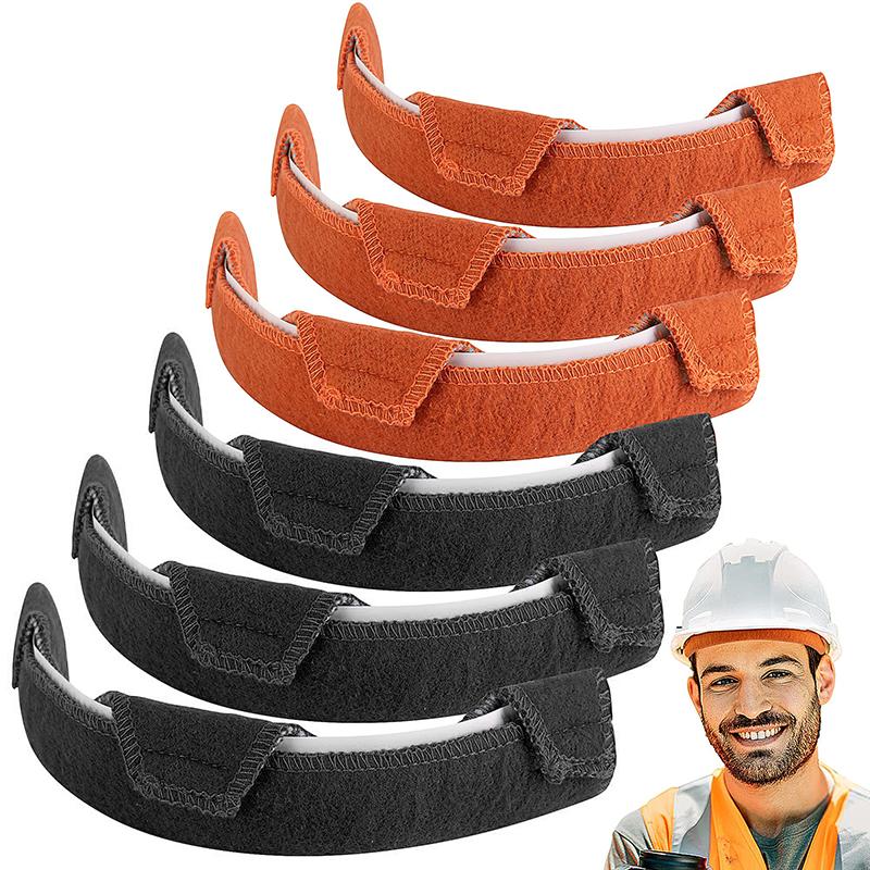 2/6 Stück Helm Schweißbänder Schutzhelm Schweißen Schweißband Kissen Schweißband Helm Komfortpolster Für Sommer Stirnband Schweißband