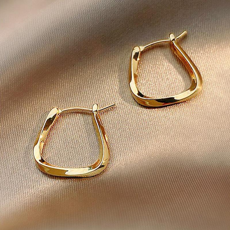 Elegant Autumn & Winter 2022 Hoop Earrings for Women – Trendy, Minimalist, Silver Needle, High-End Design