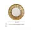 Creative Meteorite Pattern Ceramic Pasta Plate Restaurant Hotel Plate Cooking Dishes Barbecue Steak Plate Kitchen Utensils Dish