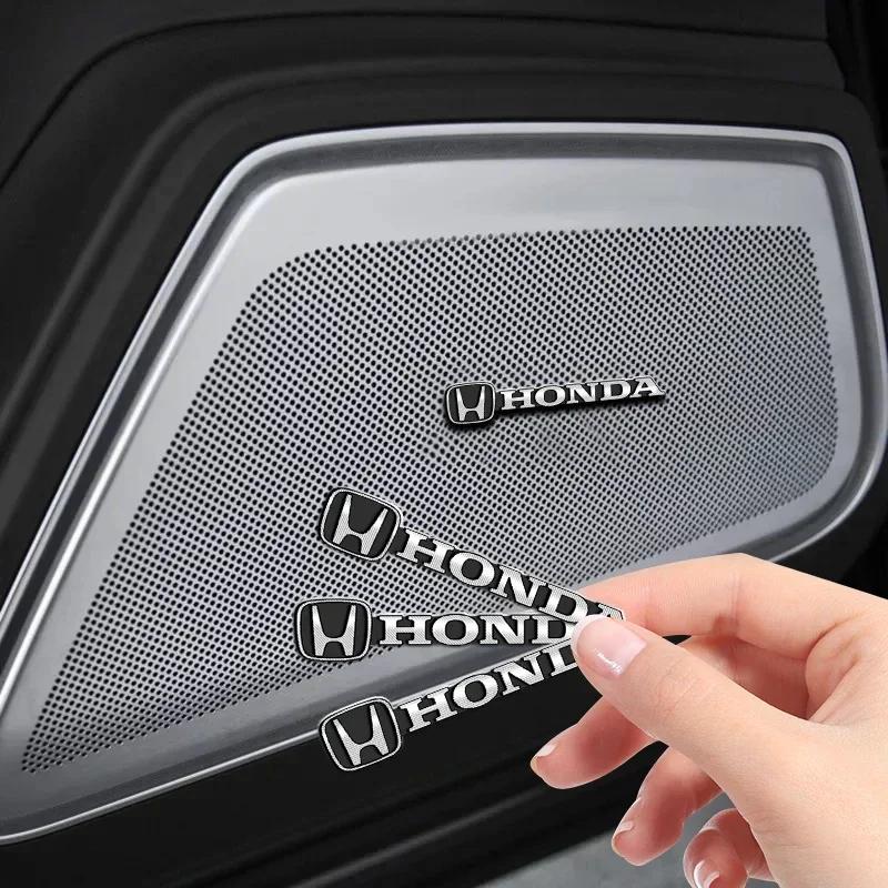 2/4Pcs Harman Kardon Metal Speaker Emblem Audio Car 3D Sticker for Honda Civic 10th 11th Gen Hrv Jazz City Fit Accord Crv
