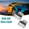 ACROPIX USB LED Light Blue Light Interior USB LED Bulb Neon Ambient Lamp Black Pack of 2