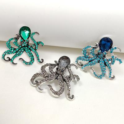 Exquisite Tintenfisch-Tierbroschen für Damen Kleidung Mantel Accessoires Geschenk