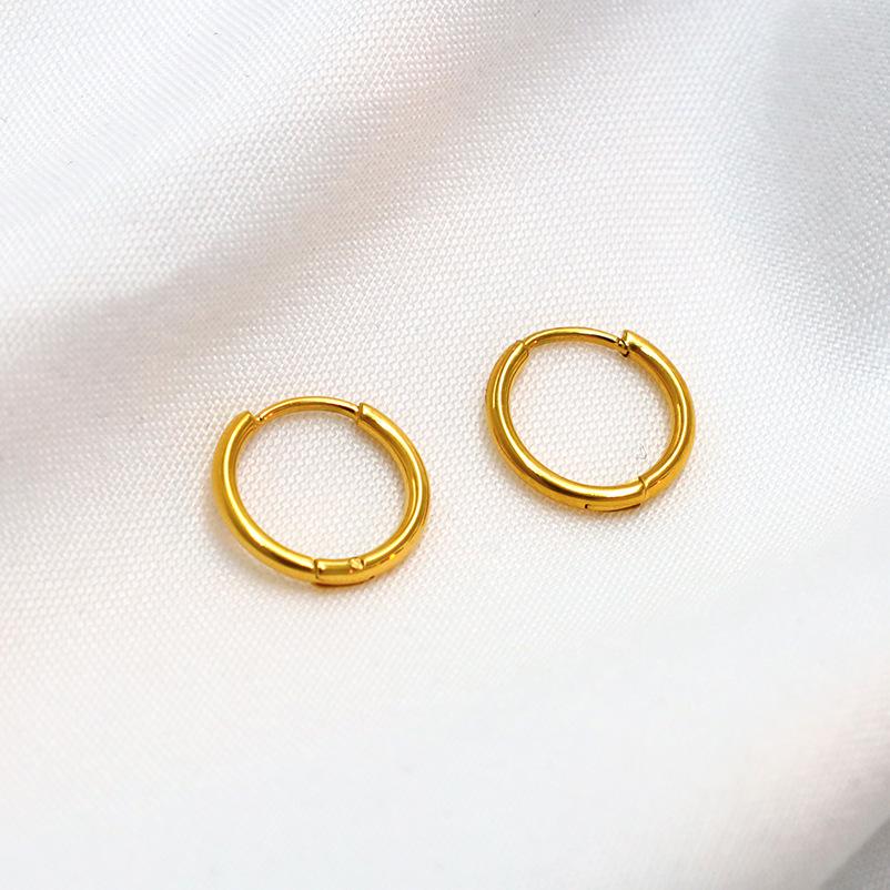 Simple Commuting, Stainless Steel Earrings, Stud Earrings For Boys And Girls, Daily Versatile And Popular Ear Buckle Jewelry