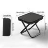 1pc Lightweight Portable Folding Chair, Iron Alloy Frame, Foldable Outdoor Picnic Camping Stool for Teens with Carry Bag