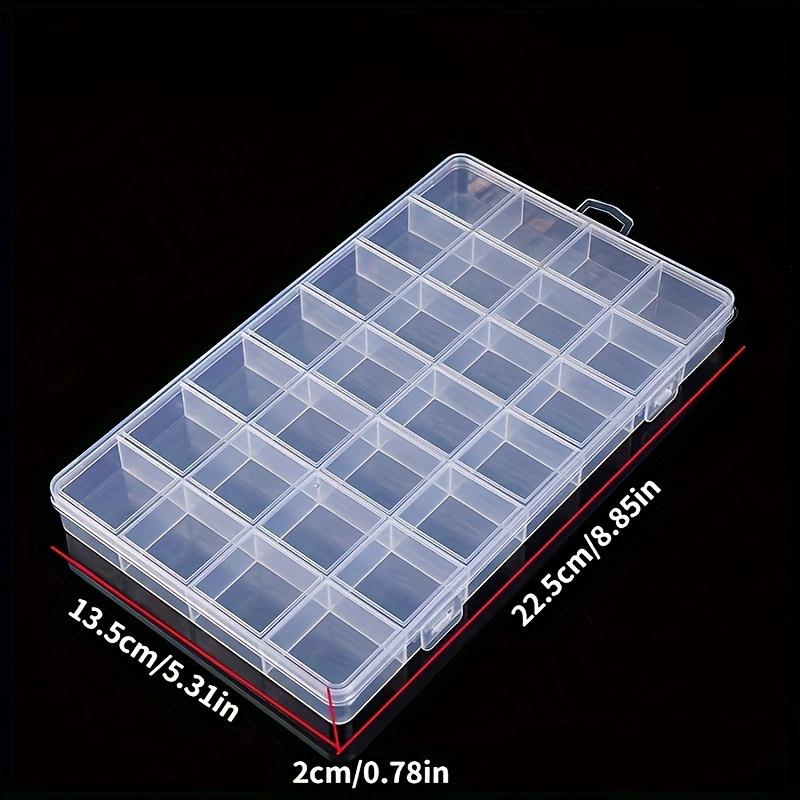 

Cosmetic Storage Boxes with Adjustable Compartments, 28 Slots, Lightweight Independent Storage Box, Suitable for Handicrafts 1pc