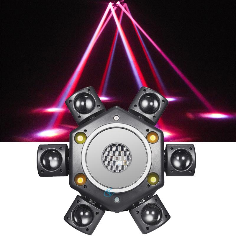 RGBW LED 100W Stage Disco Lights Projector Strobe Laser Lights Remote Control for DJ Party Concert Wedding