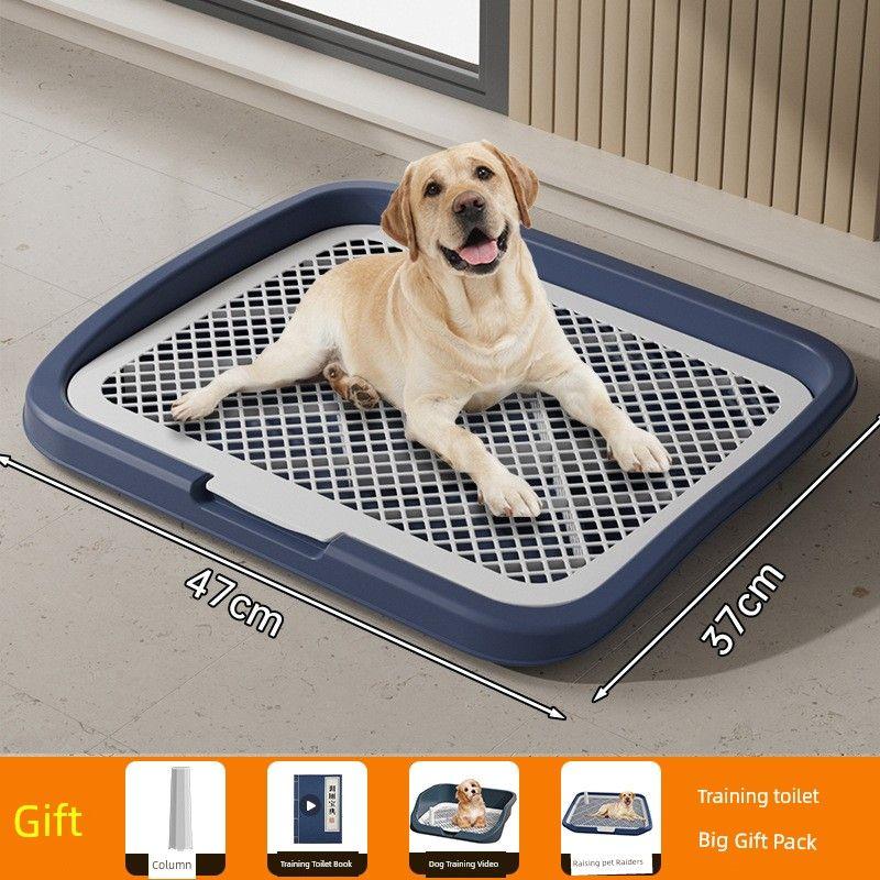 

Собачий туалет для крупных, мелких и средних собак, очень большой писсуар, поддон для мочи, песочница, горшок, удобный гаджет, товары для питомцев, большой Flat large navy blue 47*37cm send column