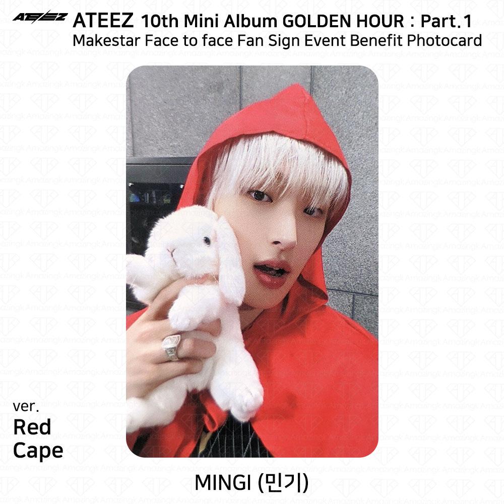 ATEEZ 10e mini album Golden Hour Part.1 Makestar Last Fan Sign Event Photocard