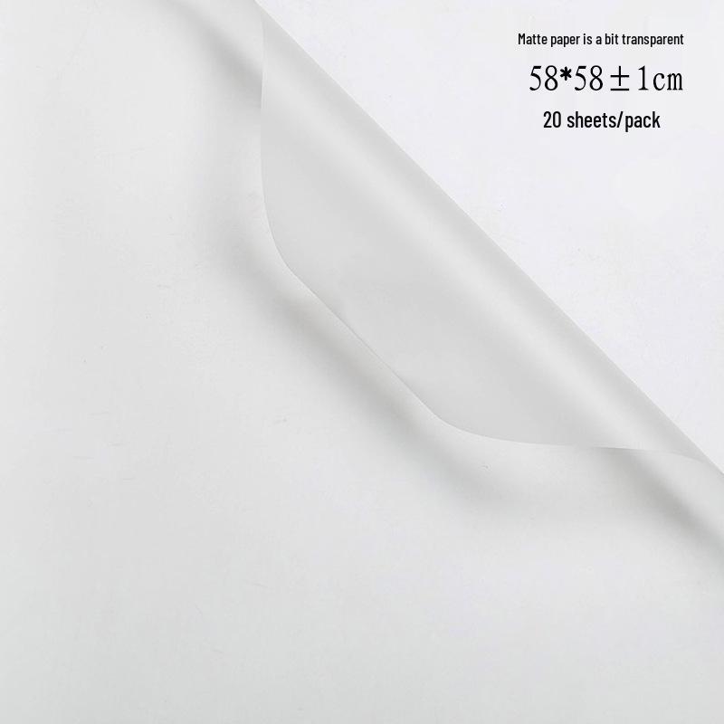 Solid Color European Fresh Flower Wrapping Paper for Bouquets - Korean Style Floral Art Gift Material.